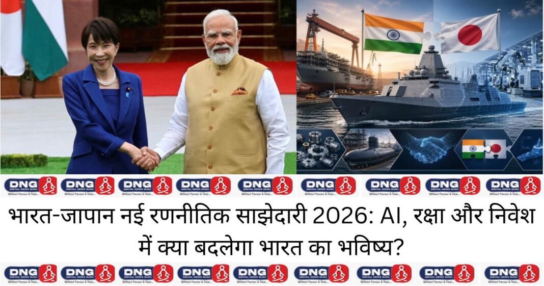 भारत-जापान नई रणनीतिक साझेदारी 2026: AI, रक्षा और निवेश में क्या बदलेगा भारत का भविष्य?